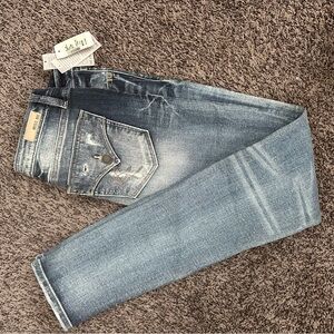 Women's Blue Distressed Jeans